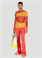 Marni - Fitted Flare Pants in Red