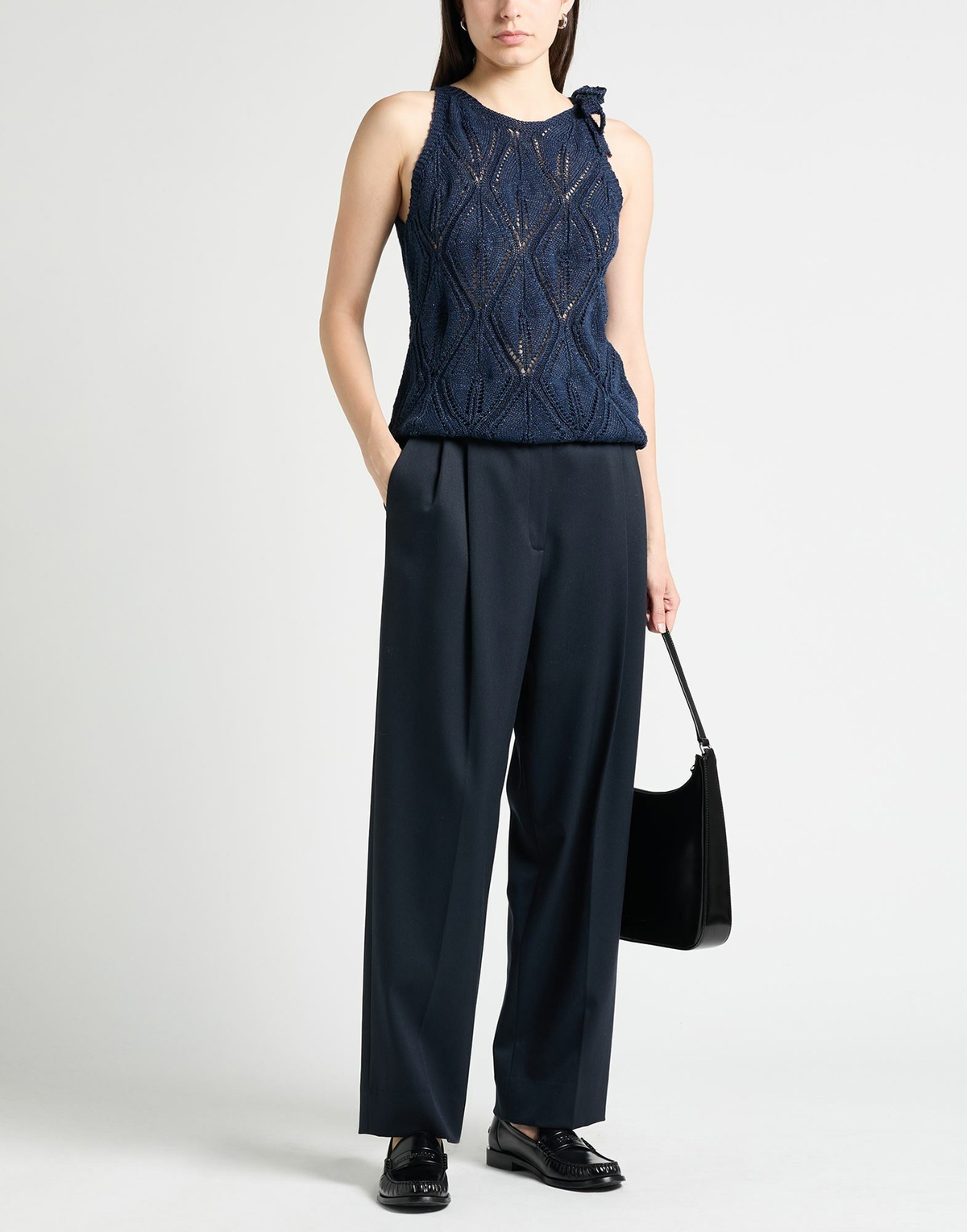 Eleventy Womens Top in Navy