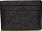 Balenciaga Black Cash Perforated Logo Card Holder