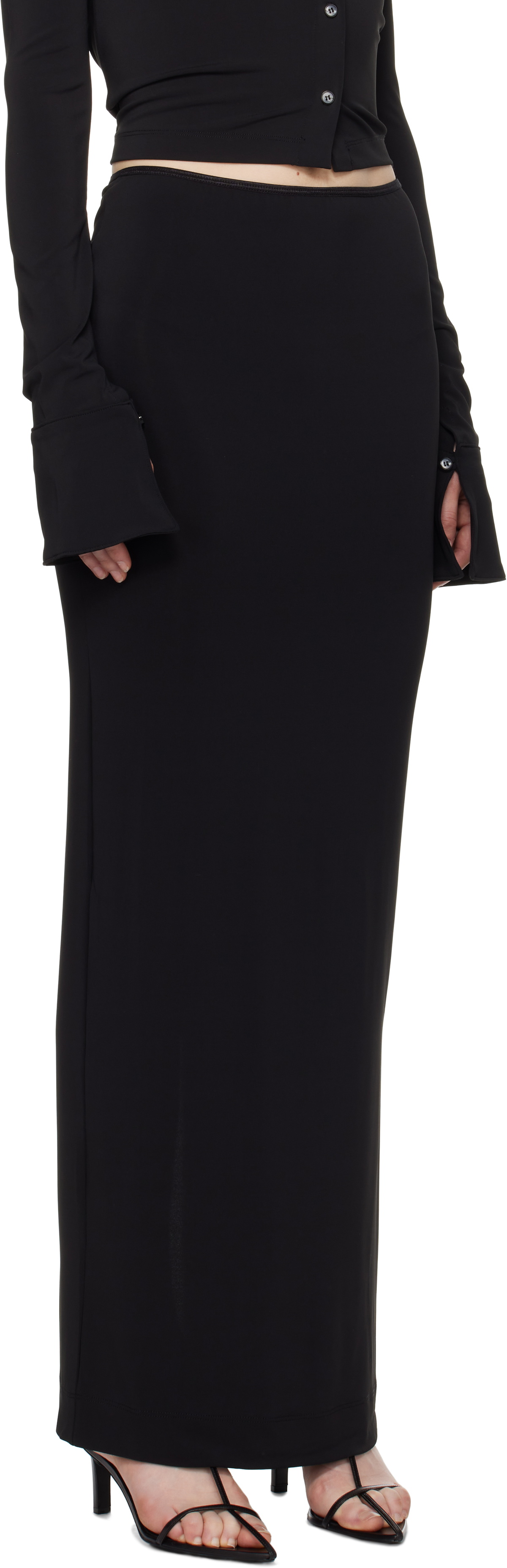 ÉTERNE Black Emma Maxi Skirt