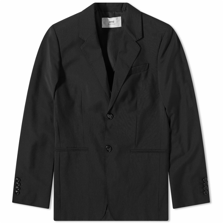 Photo: AMI Men's 2 Button Suit Jacket in Black