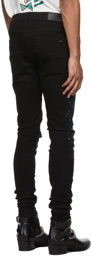 AMIRI Black Crystal Painter Jeans