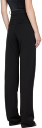 Aleksandre Akhalkatsishvili Black Straight-Leg Trousers