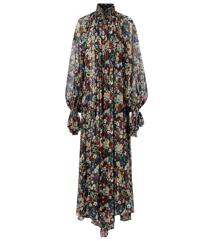 Photo: Khaite Edgar floral silk tulle maxi dress