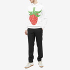 Comme des Garçons SHIRT Men's Brett Westfall Strawberry Hoody in White