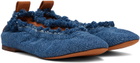 Lanvin Blue Denim Ballerina Flats