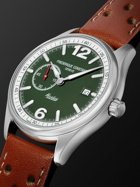 Frederique Constant - Vintage Rally Healey Limited Edition Automatic 40mm Stainless Steel and Leather Watch, Ref No. FC-345HGRS5B6 - Green