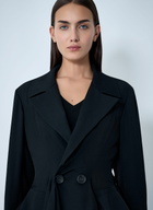 Yohji Yamamoto Paneled Flare Coat