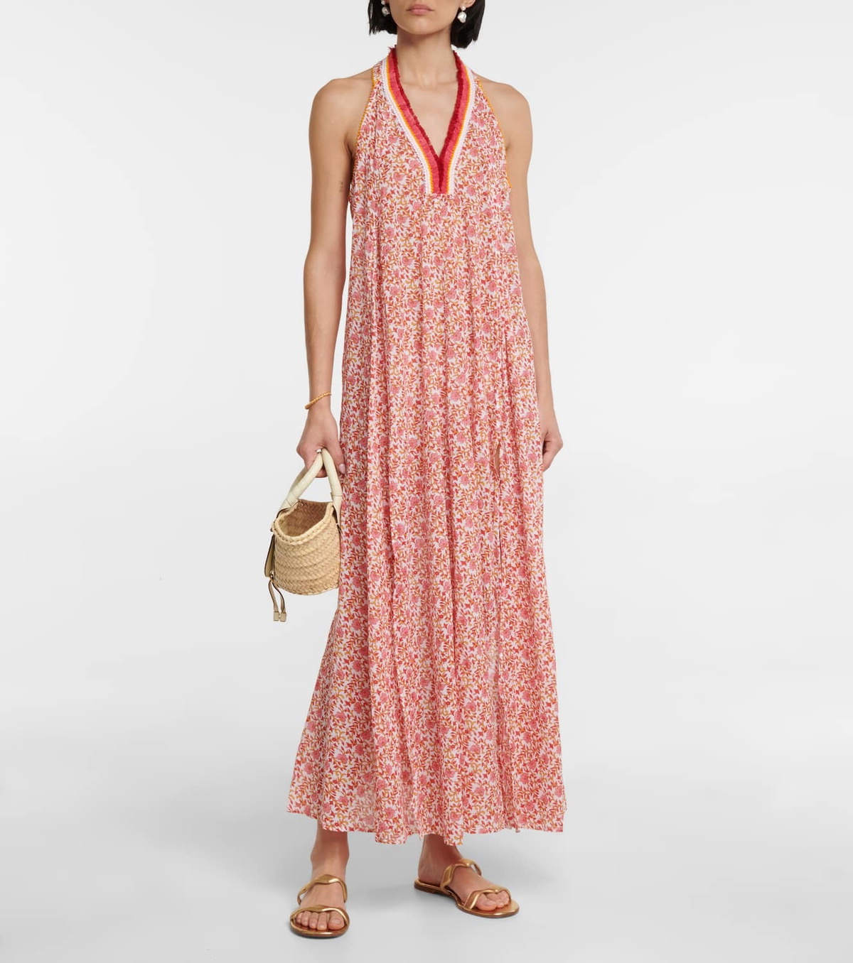 Poupette St Barth Floral maxi dress