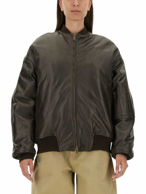 Photo: Salvatore Santoro Leather Bomber Jacket