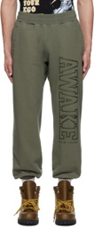Awake NY Khaki Cotton Lounge Pants