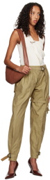 Vejas Maksimas Beige Cargo Pocket Trousers