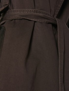 BLUMARINE - Cotton Gabardine Belted Trench Coat