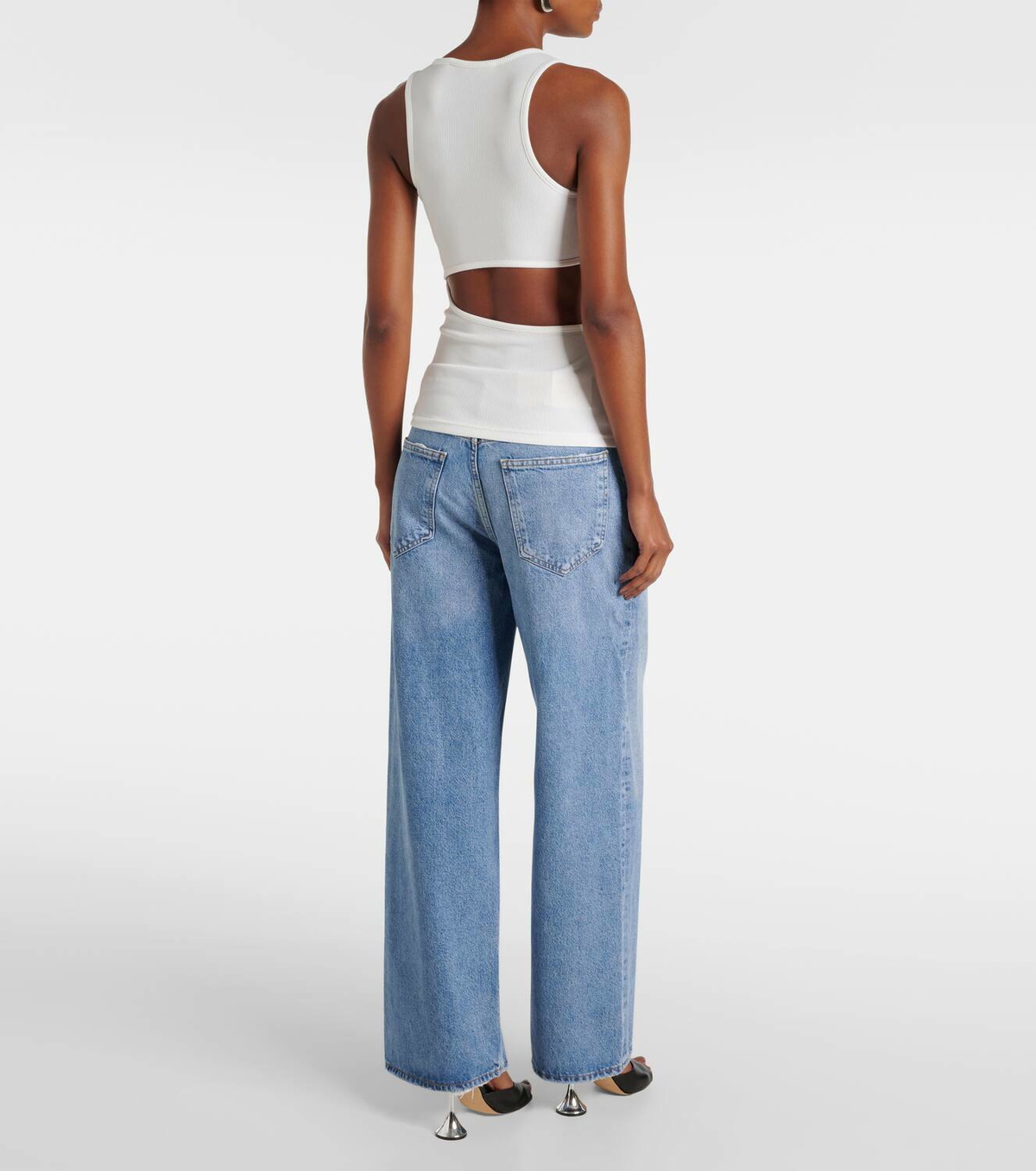 Christopher Esber Arc Stone ribbed-knit tank top