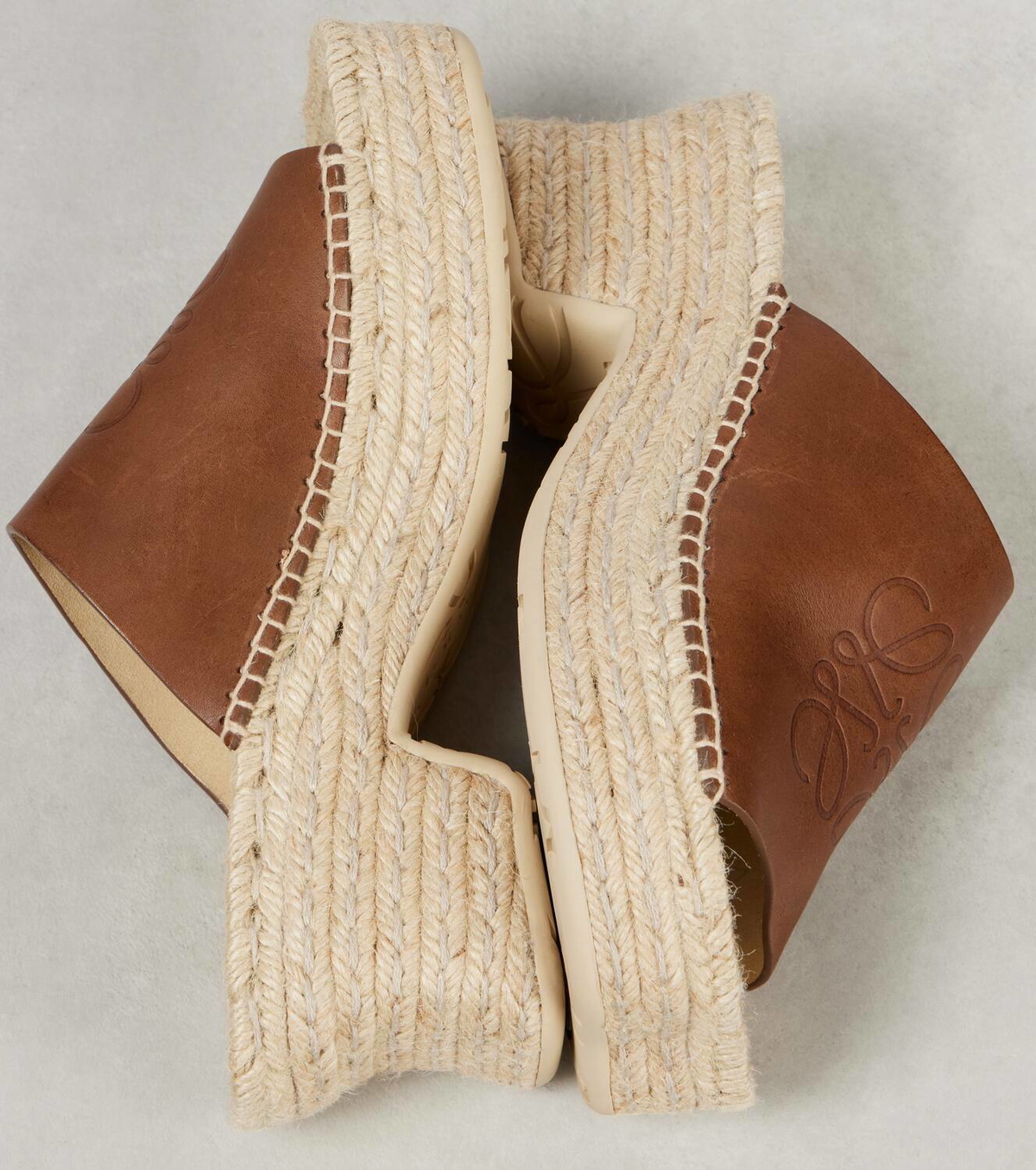 Loewe Paula's Ibiza Petal 80 leather espadrille wedges