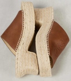 Loewe Paula's Ibiza Petal 80 leather espadrille wedges