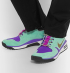 Nike - ACG Dog Mountain Suede and Mesh Sneakers - Men - Turquoise