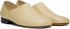 LEMAIRE Off-White Leather Slippers