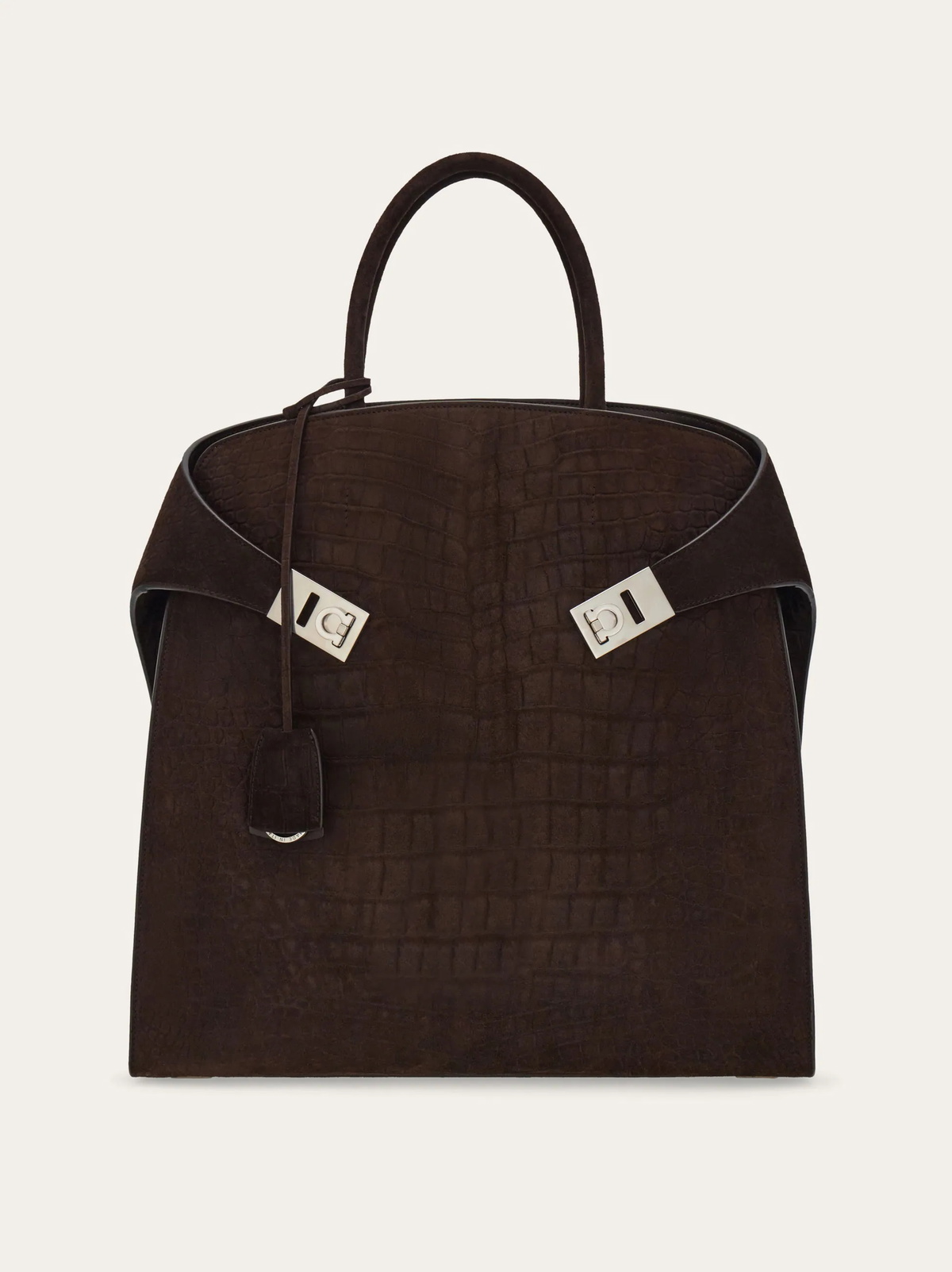 Ferragamo Mens Hug tote bag in Brown