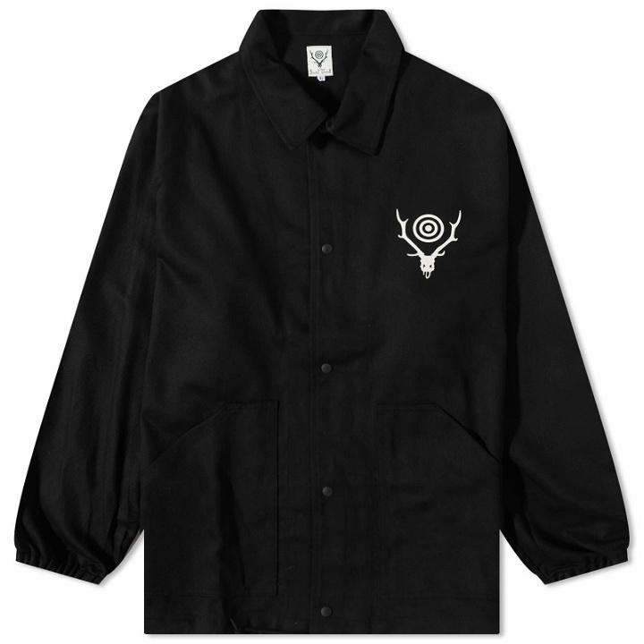 Photo: South2 West8 Men's Cotton Twill Coach Jacket in Black