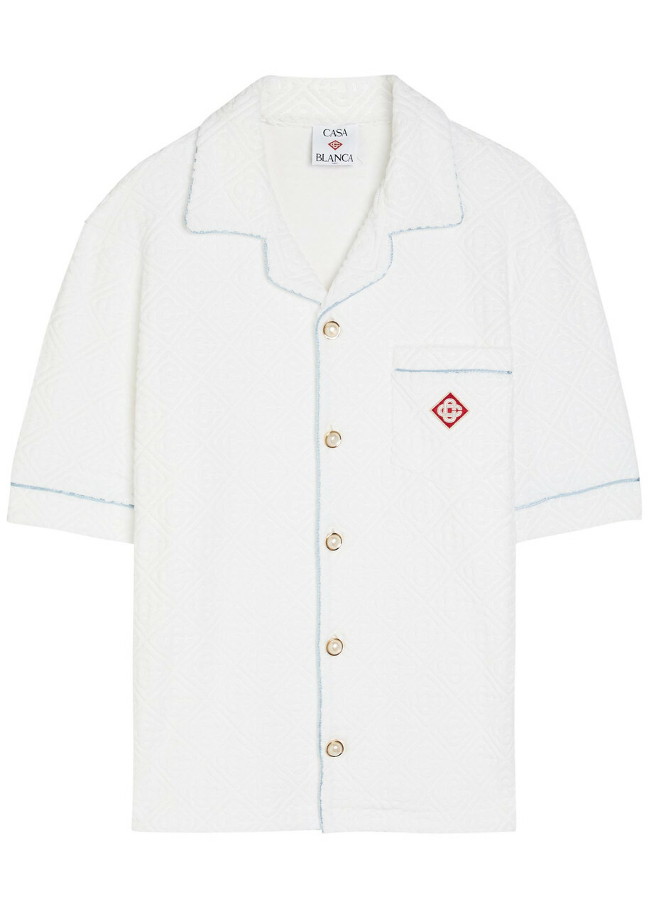 Casablanca Green & White Futuro Optimisto Shirt Casablanca