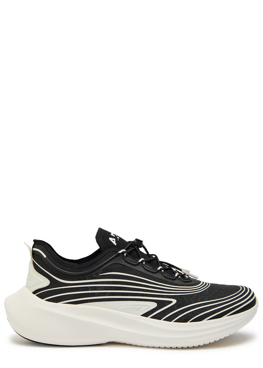 Athletic Propulsion Labs Veil Knitted Sneakers Black And White
