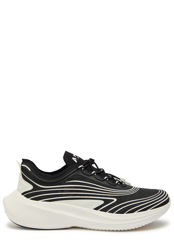 Photo: Athletic Propulsion Labs Veil Knitted Sneakers Black And White