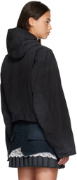 Balenciaga Black Cropped Jacket