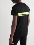 Balmain - Slim-Fit Logo-Print Striped Cotton-Jersey T-Shirt - Black