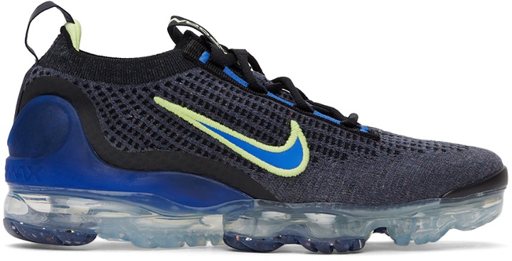 Photo: Nike Blue Air Vapormax 2021 FlyKnit Sneakers