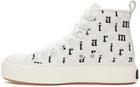 AMIRI White English Court Hi Sneakers