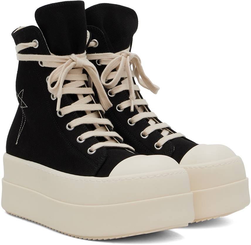 Rick Owens DRKSHDW Black Porterville Double Bumper Sneakers