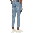 Solid Homme Blue Slim Cropped Jeans