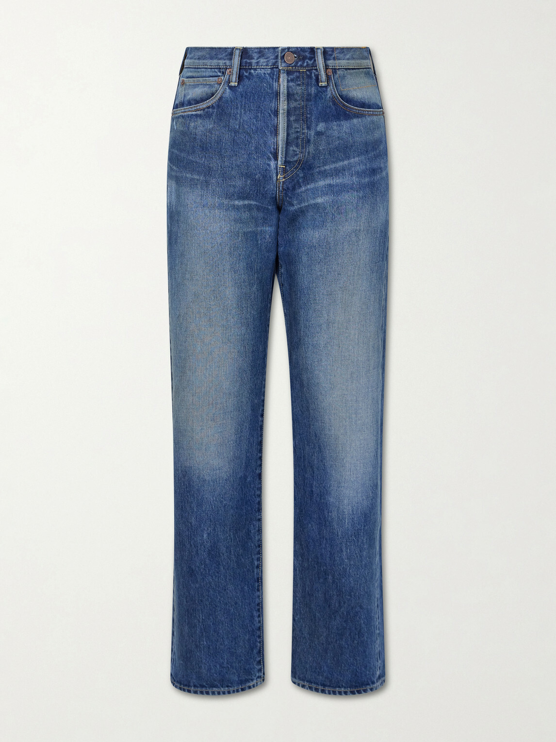 Visvim - Social Sculpture 01 Straight-Leg Distressed Jeans - Blue