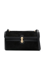 Savette Symmetry 26 In Suede With Smooth Calf Trim in Black