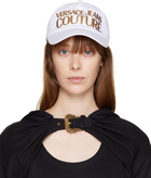 Versace Jeans Couture White Logo Baseball Cap