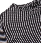 A.P.C. - Diego Striped Cotton-Jersey T-Shirt - Black
