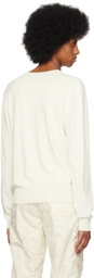 Craig Green Off-White Eyelet Sweater