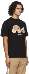 Palm Angels Black Classic Bear T-Shirt