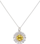 Hatton Labs Silver & Yellow Daisy Necklace