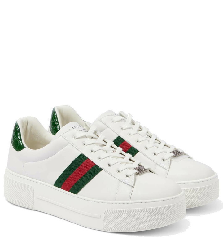 Photo: Gucci Gucci Ace leather sneakers