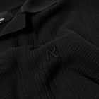 Represent Open Stitch Polo Shirt in Black