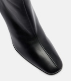 The Row Mona leather ankle boots
