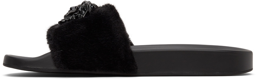 Versace Black Fleece 'La Medusa' Slides Versace