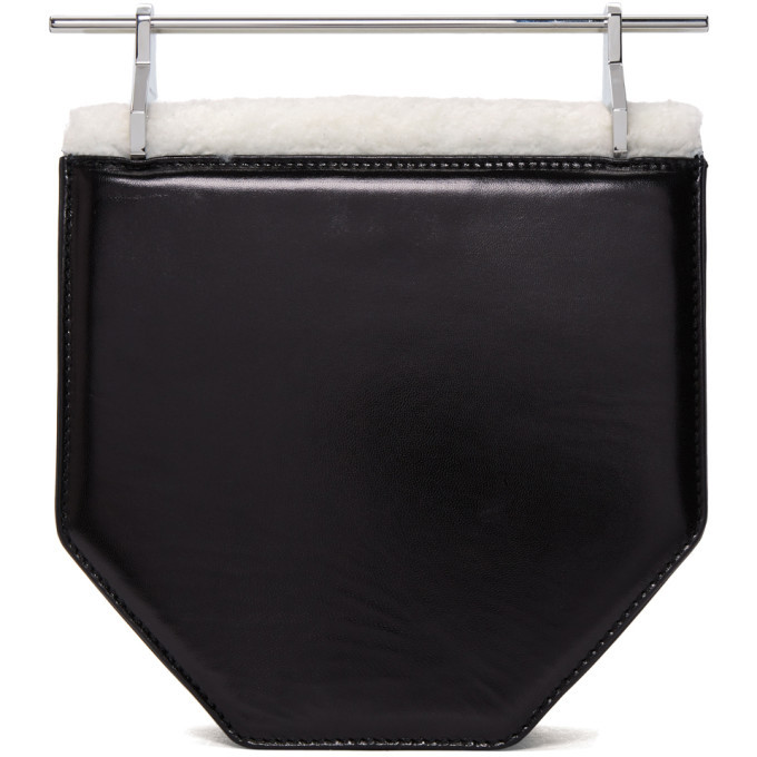 M2Malletier Black Shearling Amor Fati Bag