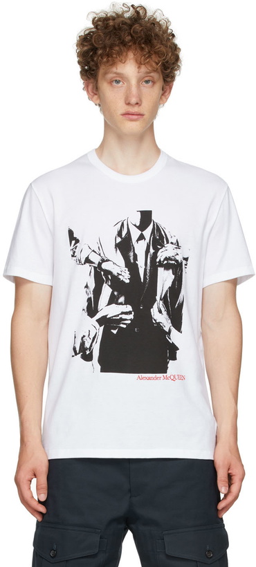 Photo: Alexander McQueen White Atelier Print T-Shirt