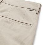 Incotex - Slim-Fit Stretch-Cotton Twill Trousers - Beige