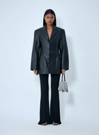 Alexander Wang Leather Single-Breasted Blazer