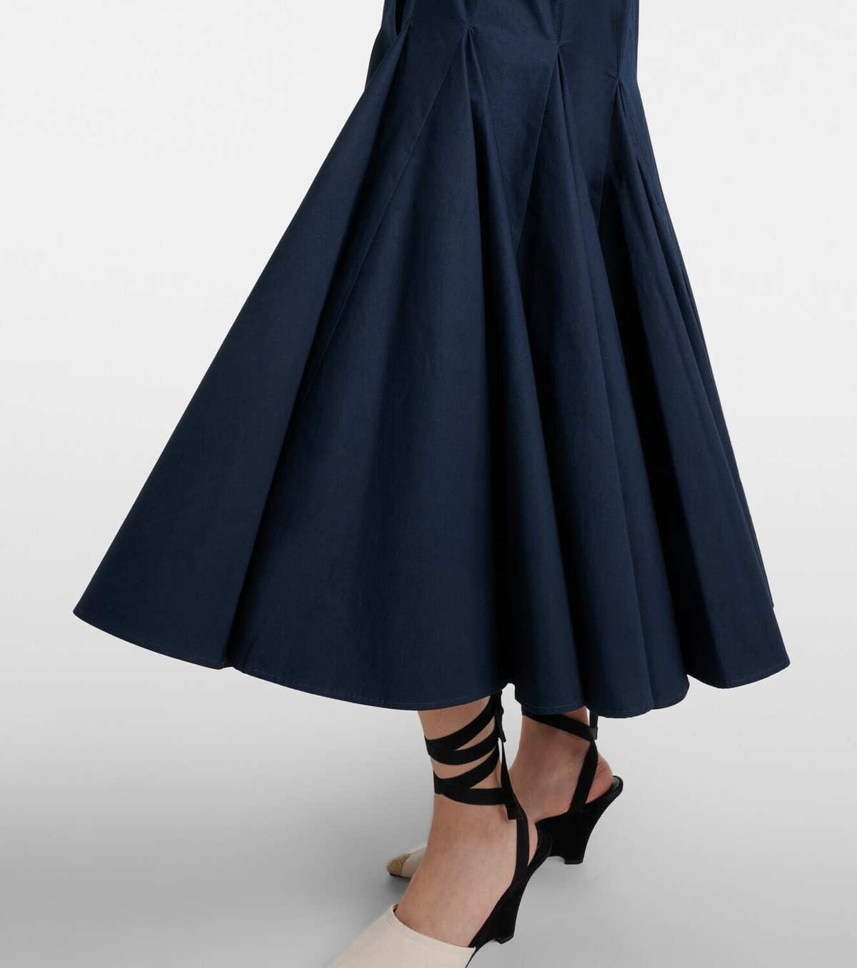 Jacquemus Moisson cotton poplin midi dress