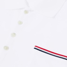 Thom Browne Men's Mercerised Pique Pocket Polo Shirt in White